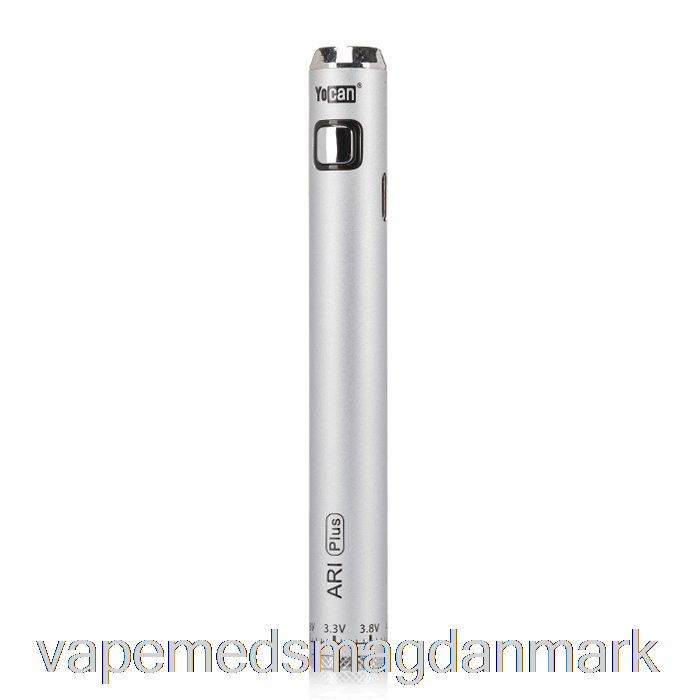 Vape Med Smag Yocan Ari Plus 900mah Batteri Sølv